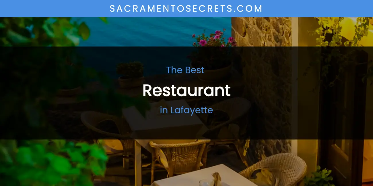 Lafayette's Best Restaurant featured