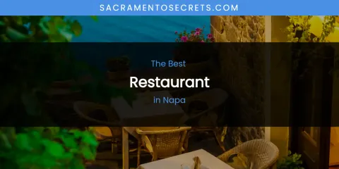 Napa's Best Restaurant
